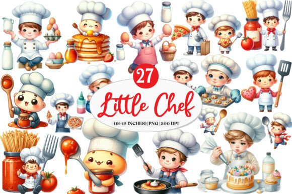 Download Cute Little Chef Clipart Cooking - Premium Resources