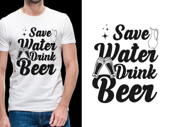 Download Save Water Drink Beer Flat Design - Premium Bundle